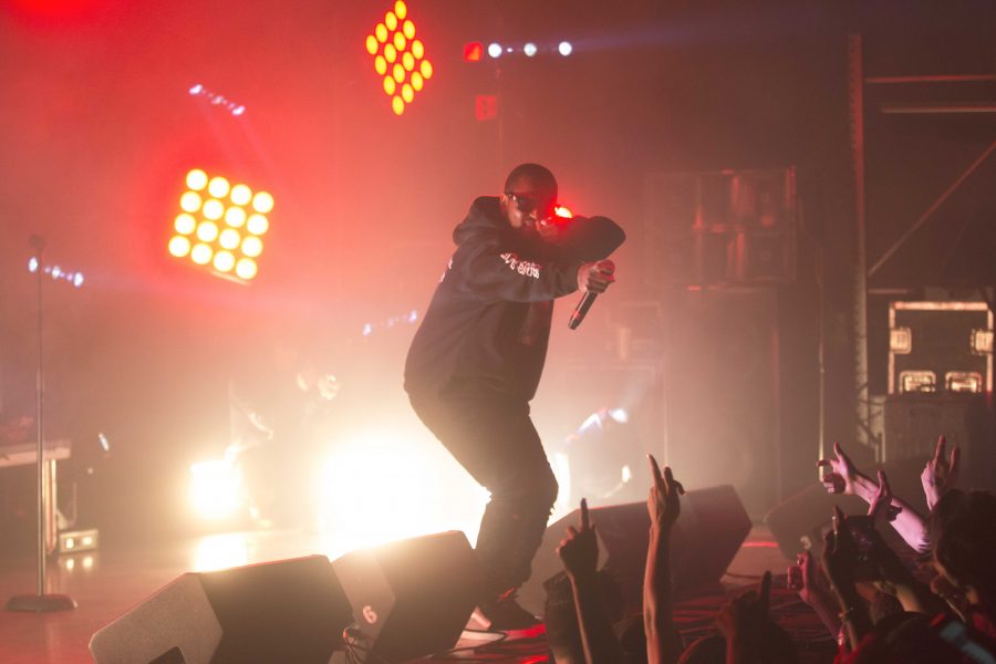 Hip-hop artists Schoolboy Q and Joey Bada$$ performed at the Buchannan’s Event Center on Sunday, Oct. 9. 