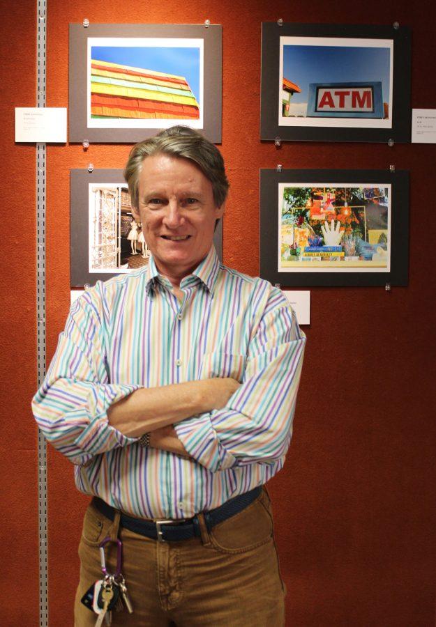 The man himself, Terry Manning pictured in front of his new exhibition.