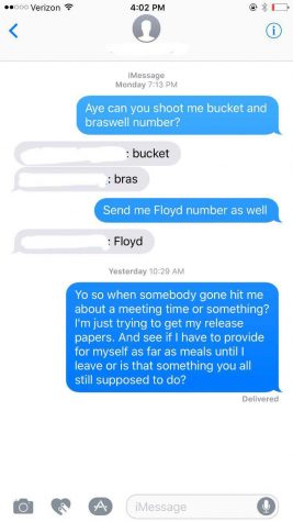 The text that Winn sent to Eustachy at an unspecified date which was - according to Winn - also sent to Braswell, Floyd and one other assistant on Monday. 