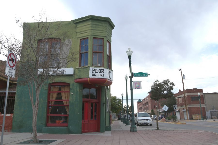 Flor de Luna Gallery is located at the corner of Chihuahua street and Overland street. It is in the center of the city officials approved arena location. The gallery sits next to the last-standing former brothel in El Paso. 