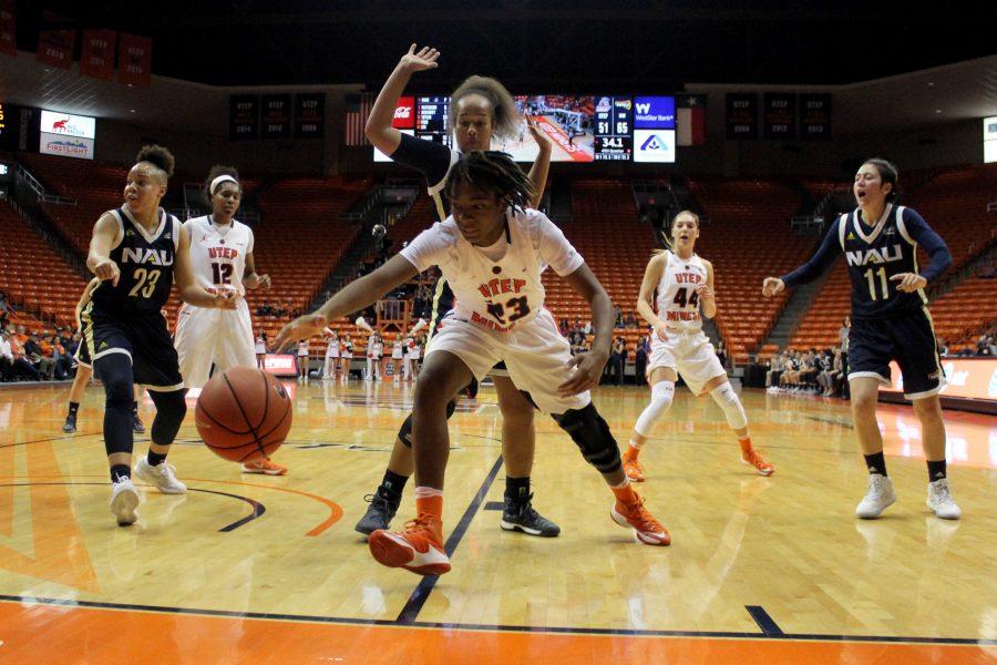 Jakeria Ford dives after the ball, with only seconds left in the fourth quarter