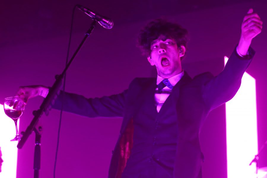 The 1975 performs in El Paso, Texas on Friday, April 21.