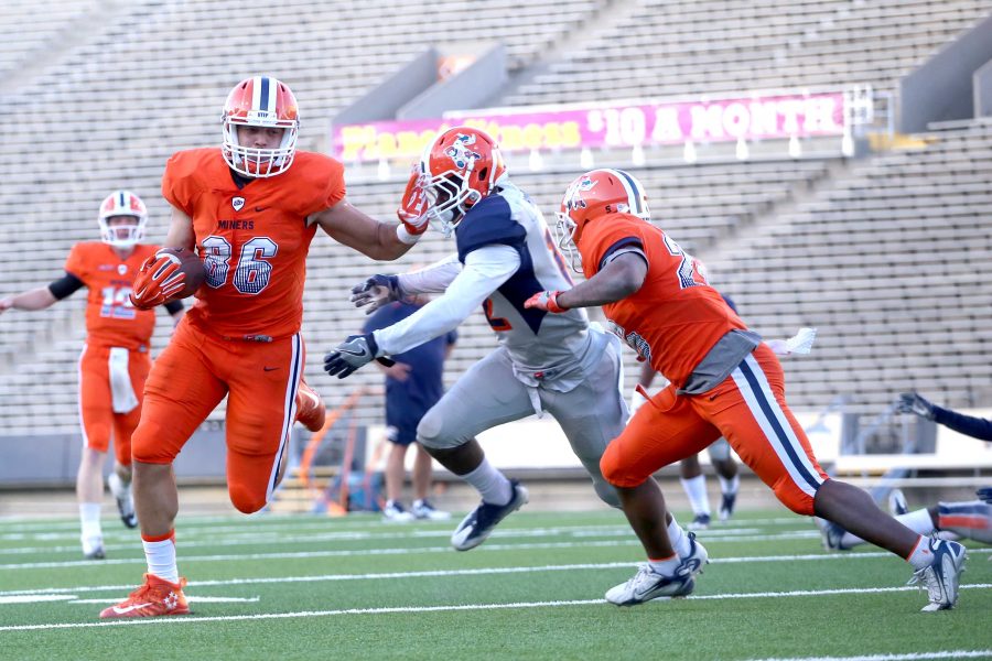 UTEP football held their spring game scrimmage on April 14 at the Sun Bowl. 