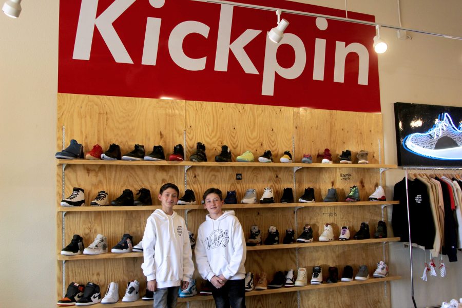 Drew and Jamie Frank are 13 and 12 years old and own Kickpin which is only open certain weekends at 5860 N. Mesa, Suite 212.