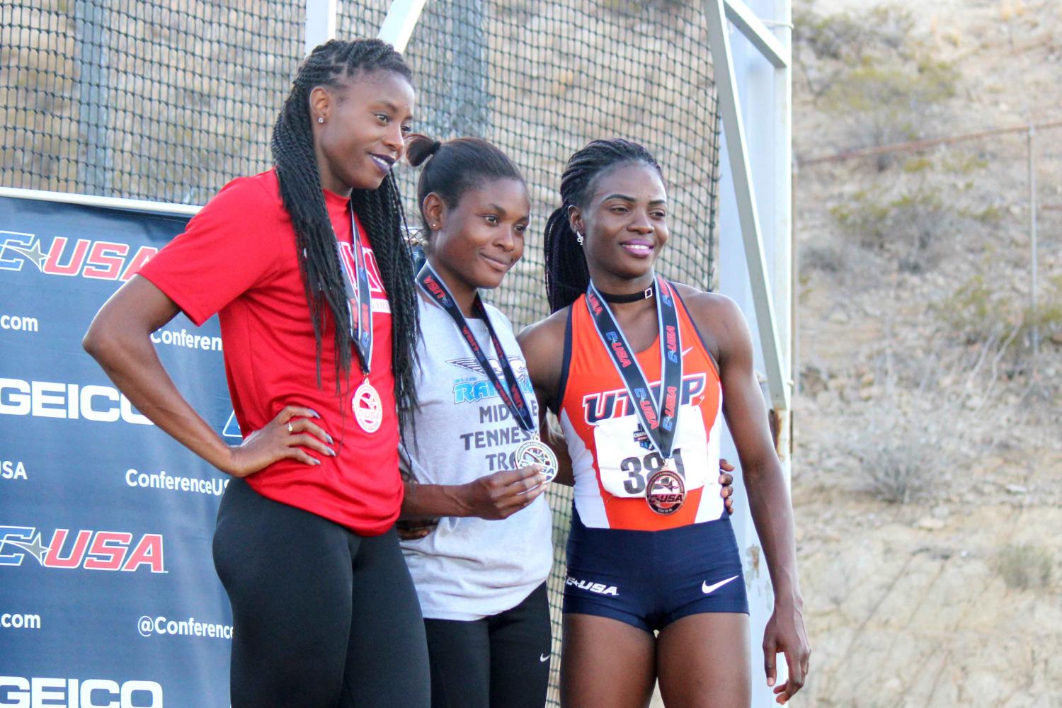Womens+track+celebrates+first+C-USA+conference+title