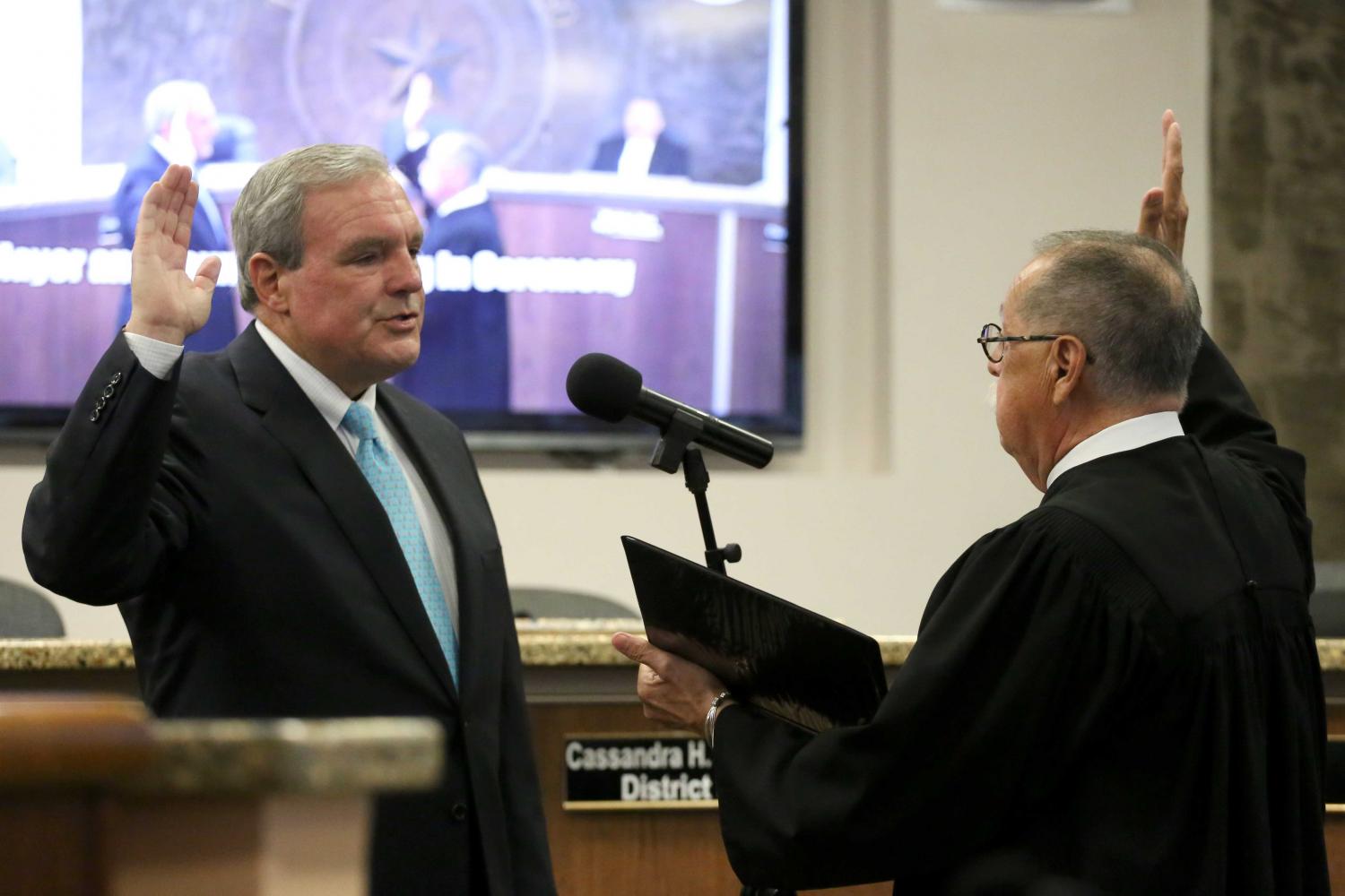 Dee Margo was sworn in on Tuesday June 27 at City Hall.