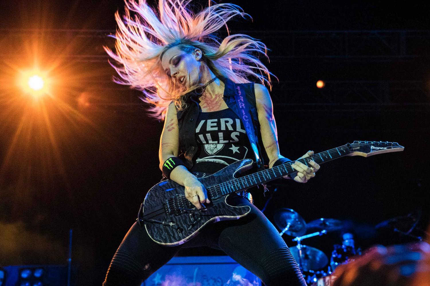 Alice Coopers guitarist Nita Strauss performs for day two of Street Fest on June 25.