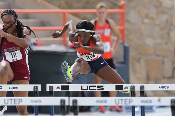 Sophomore hurdler Amusan wins NCAA title in 100-meter hurdles.