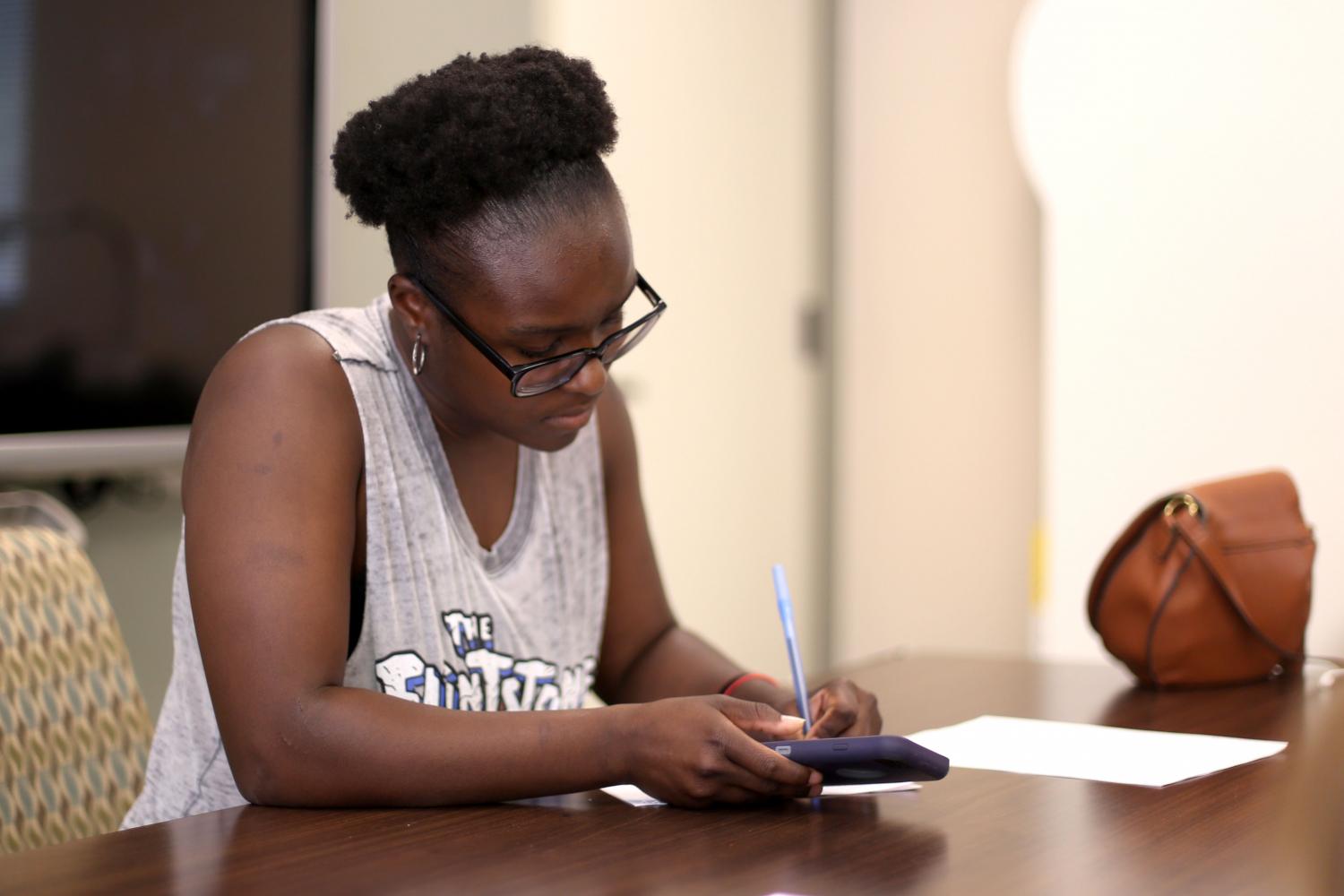 Poet Cecilia Tate returned from the Army and is now practicing her passion for poetry.