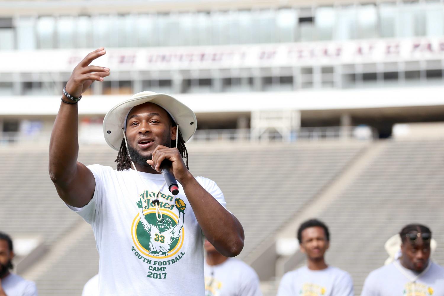 Aaron Jones Youth Skills Camp saw over 1,200 attendees throughout the two days of the camp. 