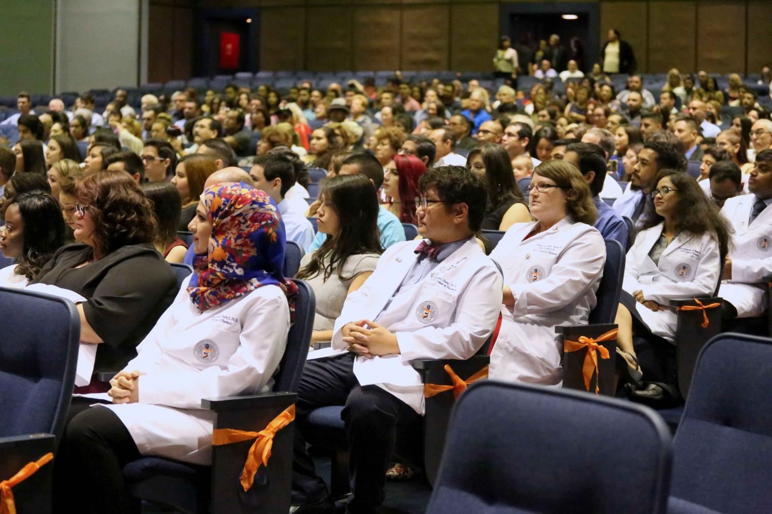Attendees listen to Dr. Natalicios address. 
