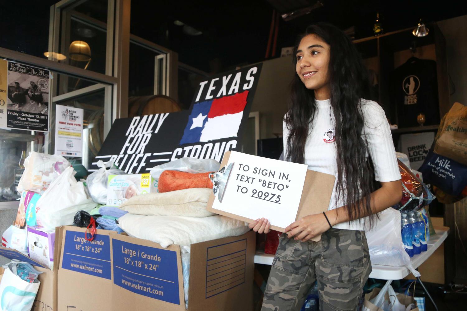 Congressman+ORourke+speaks+on+SB+4+and+coming+home+as+he+hosts+Hurricane+Harvey+relief+event