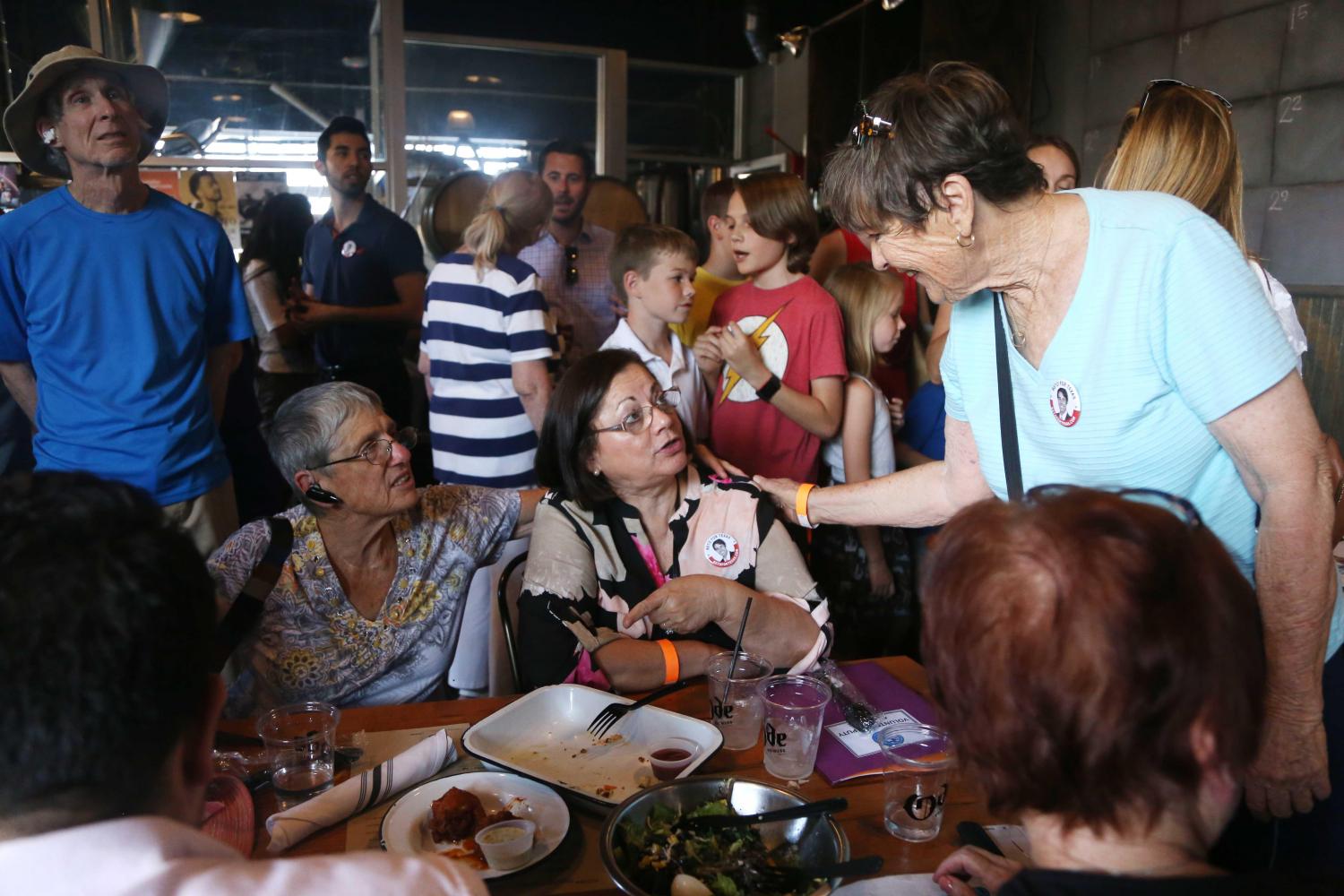 Congressman+ORourke+speaks+on+SB+4+and+coming+home+as+he+hosts+Hurricane+Harvey+relief+event
