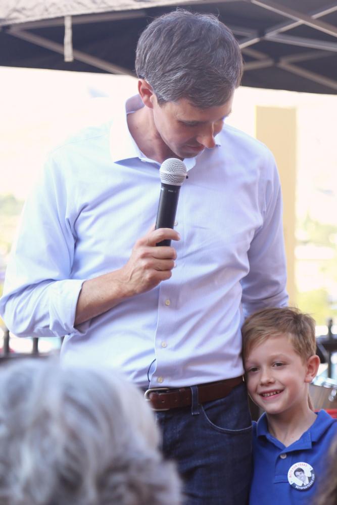 Congressman+ORourke+speaks+on+SB+4+and+coming+home+as+he+hosts+Hurricane+Harvey+relief+event