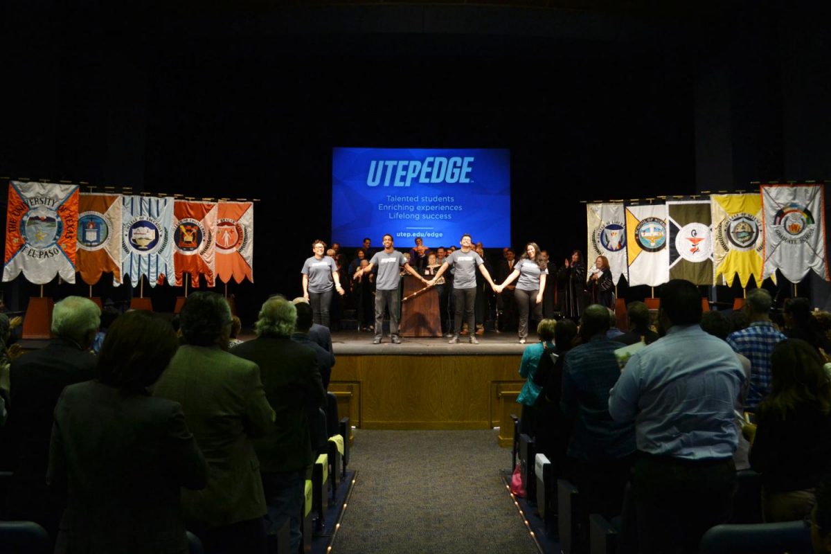 UTEP Students presented about the UTEP EDGE initiative at the 2017 Fall Convocation on Thursday.