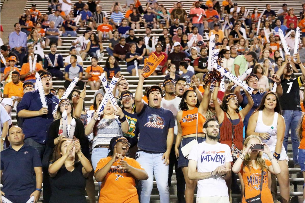 The student section at the UTEP football games has been declining in recent years.