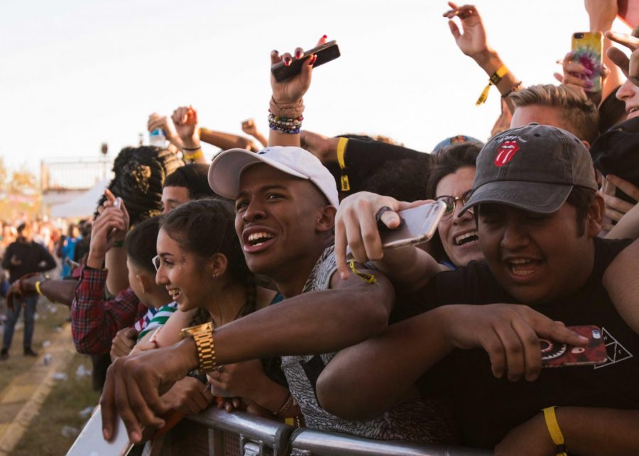 Die-hard fans squeezed together in the front of the crowd to watch artists perform at Mala Luna Festival.