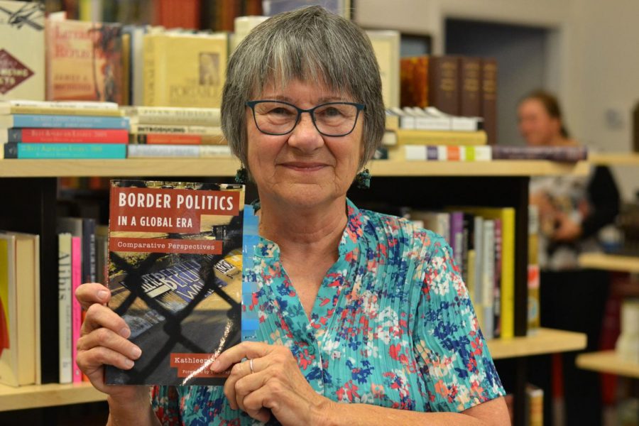 Kathleen Staudt presented her book Border Politics in a Global Era on Saturday morning at the Literarity Book Shop.