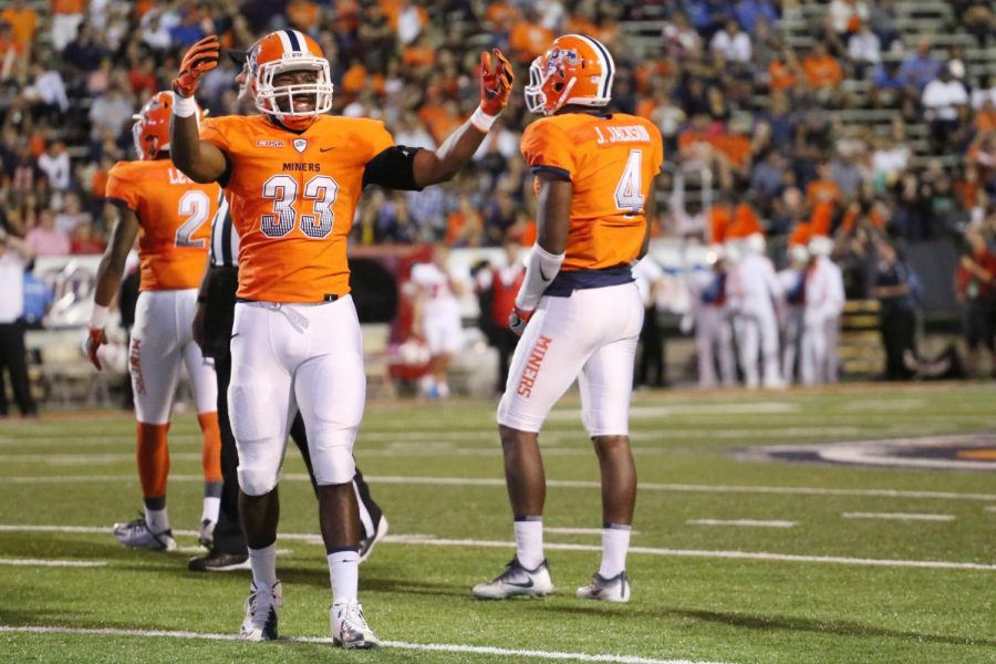 The UTEP football team has beaten North Texas in two consecutive seasons.