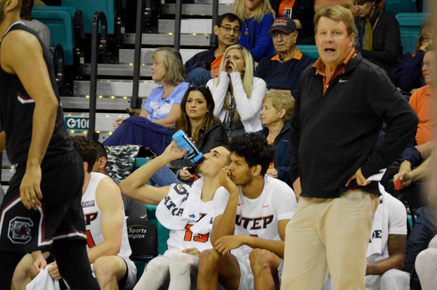 Head coach Tim Floyd and the mens basketball team struggled in their second game of the Puerto Rico Tip-off in Myrtle Beach, SC.