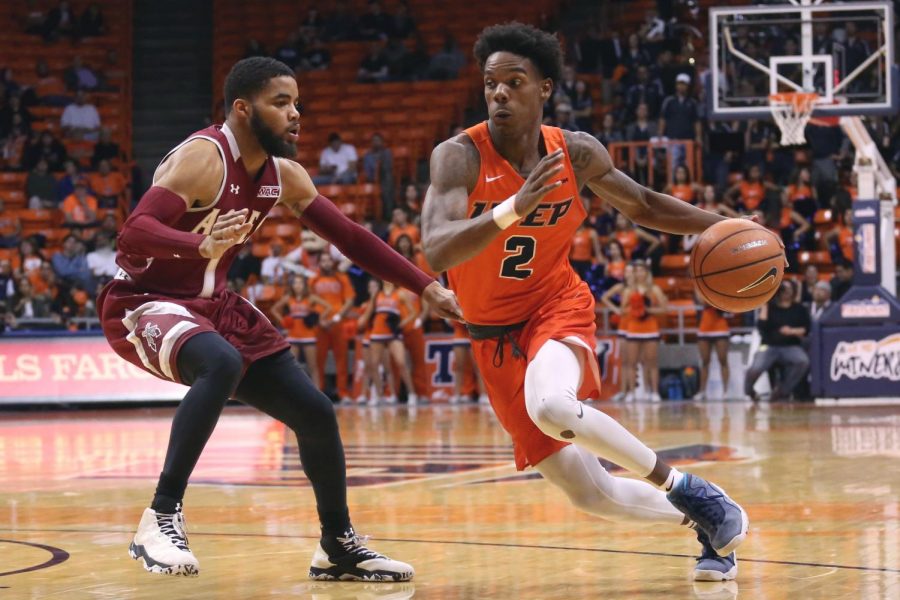 Senior guard Omega Harris is coming off a career-high 28 point performance against New Mexico this past Saturday night.