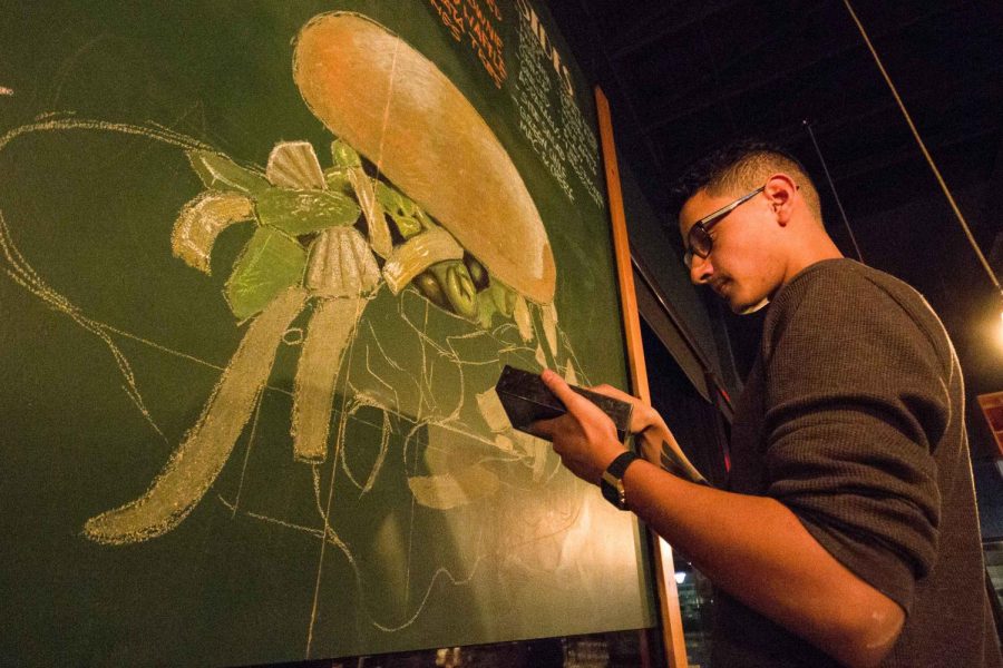 Babak Tavakoli-Nejad  promotes his art by working at various restaurants in east and west El Paso. 