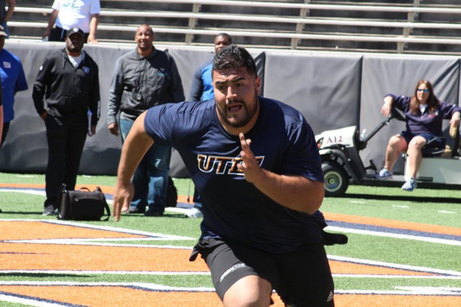 Hernandez ran speed drills and vertical jump drills. 