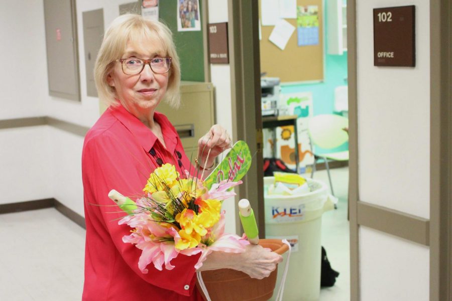 The forensics team hosted a retirement pot luck for Mary Trejo on April 25.