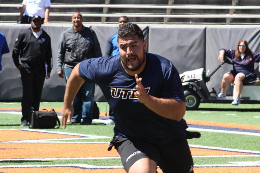 UTEP+graduate+Will+Hernandez+is+projected+to+be+the+first+Miner+drafted+in+the+first+round+of+the+NFL+draft+since+1968.