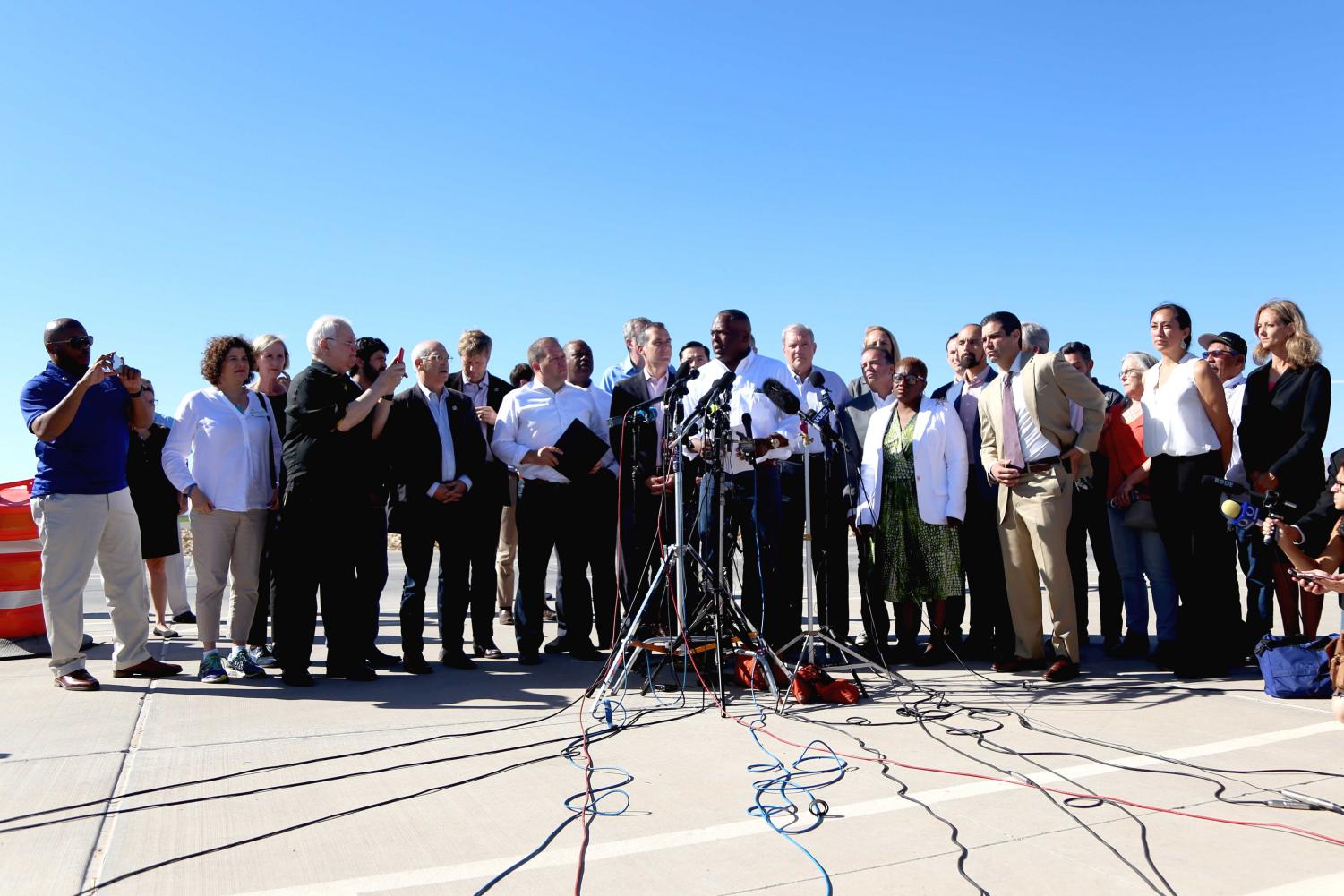 U.S.+mayors+meet+to+protest+at+the+border