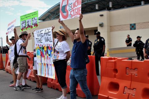Hundreds protest in Downtown El Paso Saturday, June 30.