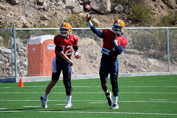 Who will be under center for the Miners to start the season?