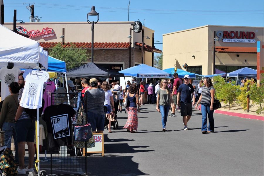 Local venders set up their tables for the 1st anniversary of the Upper Valley Artist & Farmers Market at The Substation on Sunday Sept. 23.