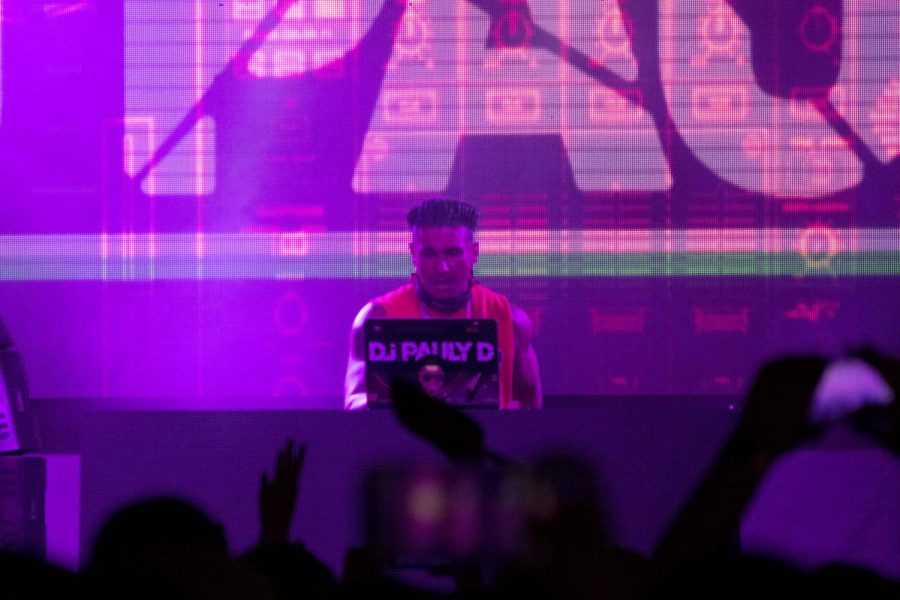 DJ Pauly D plays at the 28th annual Minerpalooza.