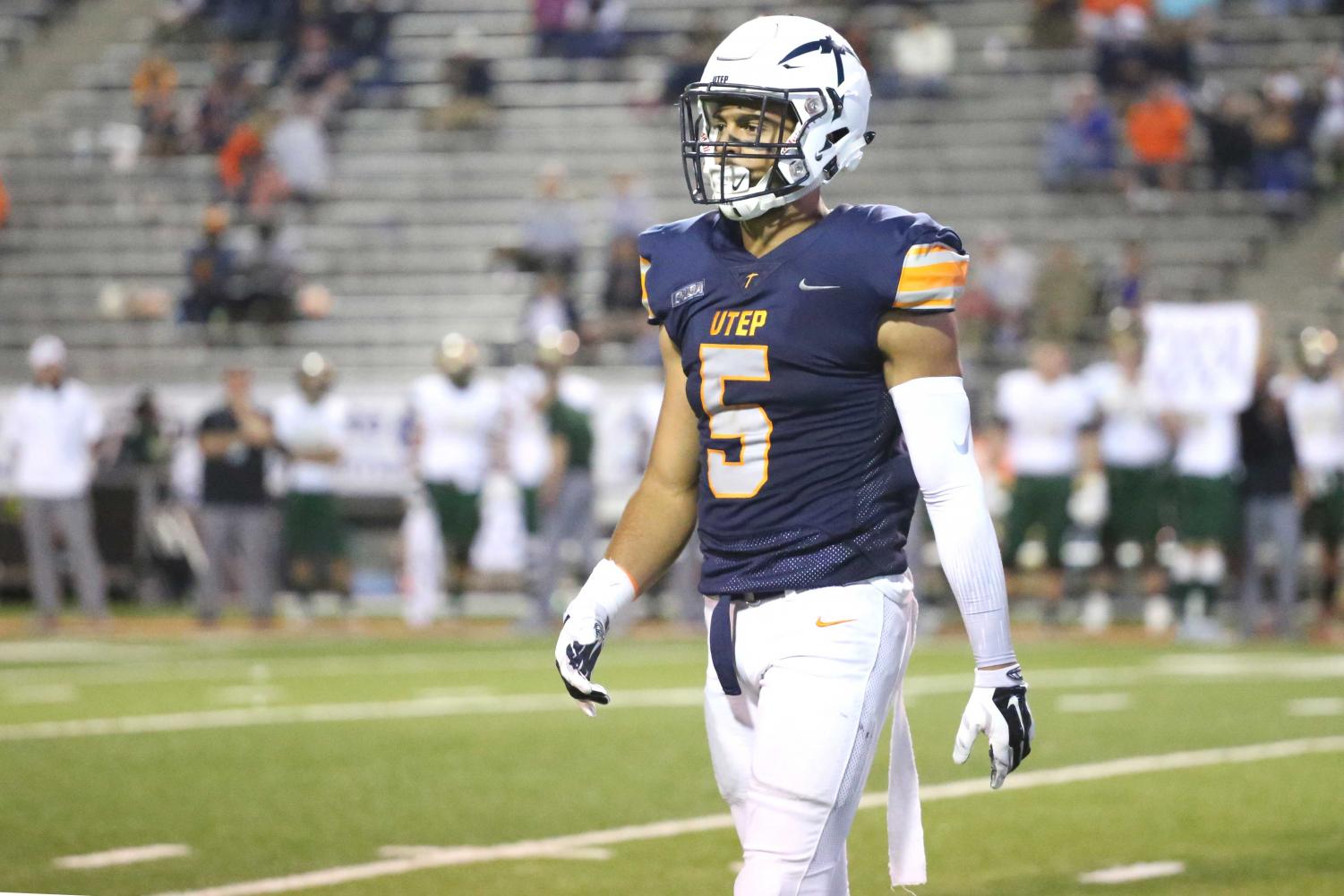 Senior cornerback Nik Needham had one interception against the UAB Blazers Saturday, Oct. 27, at the Sun Bowl.