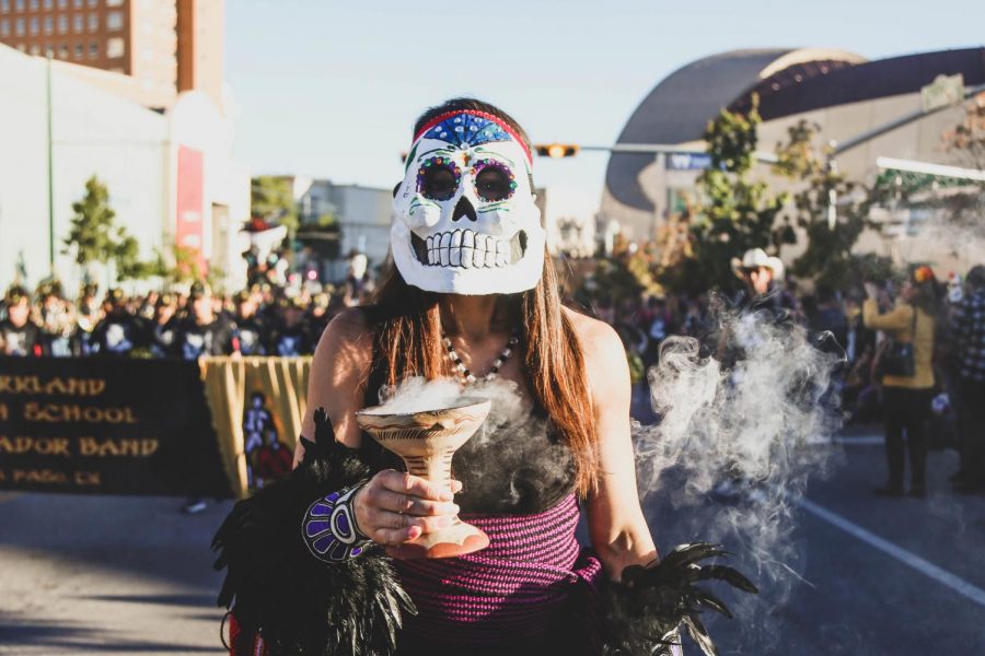 Attendees dress with traditional Mexican clothing and paint their face as catrinas to celebrate the Day of the Dead on Saturday, Nov. 3 at Down Town El Paso. 