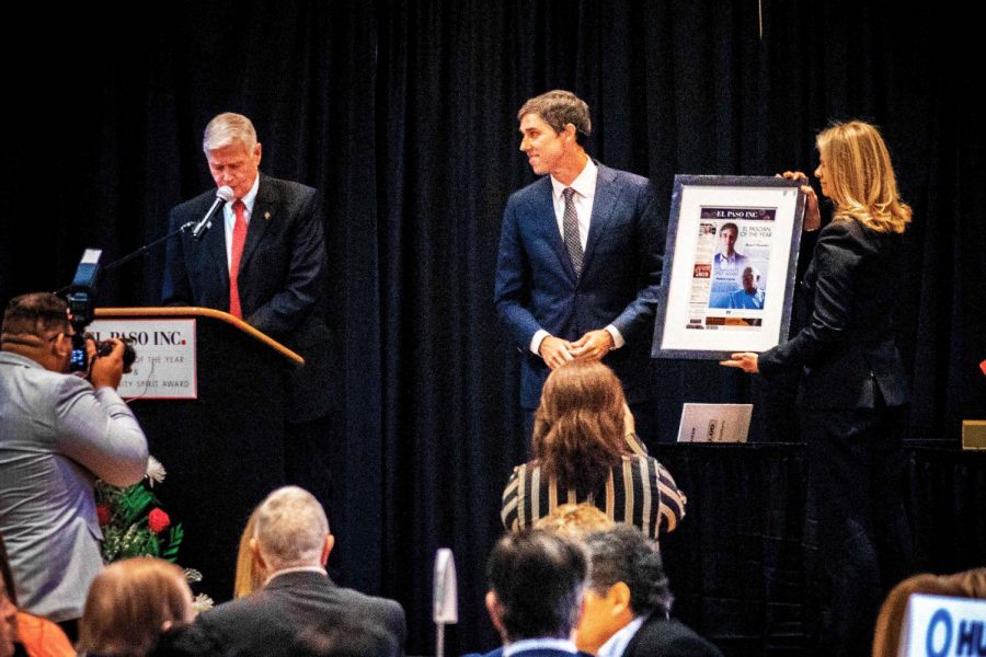 Beto O Rourke was honored as El Pasoan of the Year by El Paso Inc. 