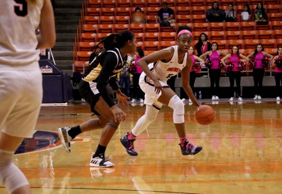 Senior forward Jordan Alexander scored 14 points against the Souther Miss Lady Eagles at the Don Haskins Center.