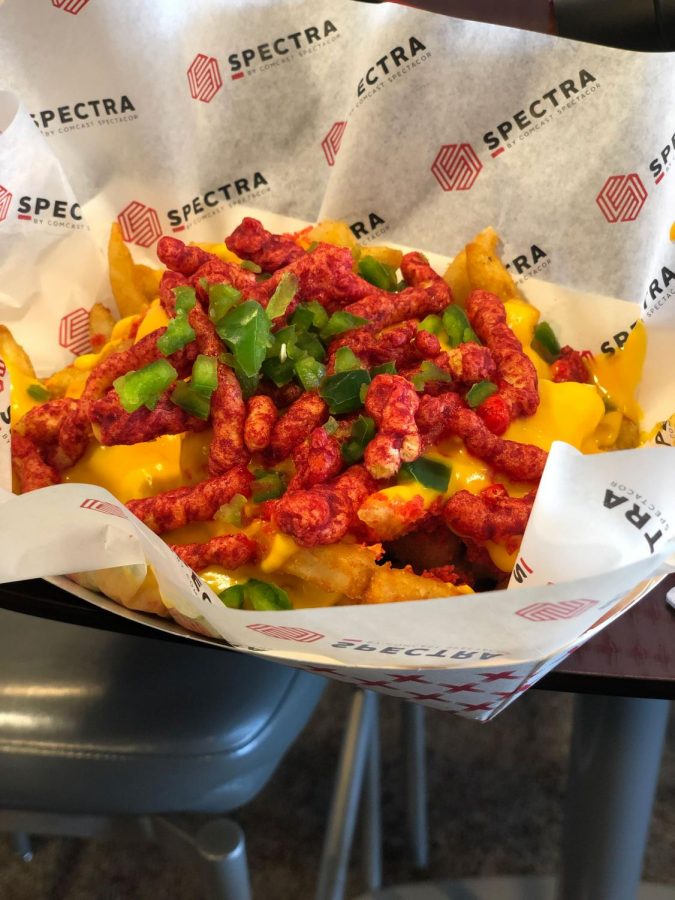 Diabolo Fries are Hot Cheeots with cheese and fries. 