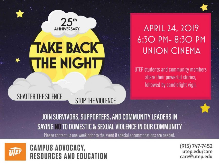 Take back the night celebrates 25th year anniversary