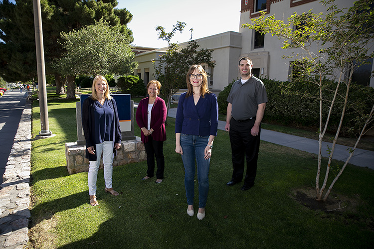 Amy Wagler and company that collaborated on an NSF grant to improve STEM education, Friday, June 7, 2019, in El Paso, Texas. Photo by Ivan Pierre Aguirre/UTEP Communications