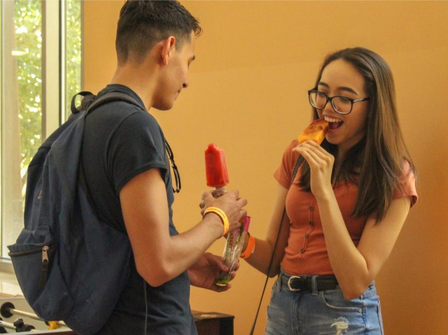 Students enjoy ice cream at the 4th annual Miner Melt