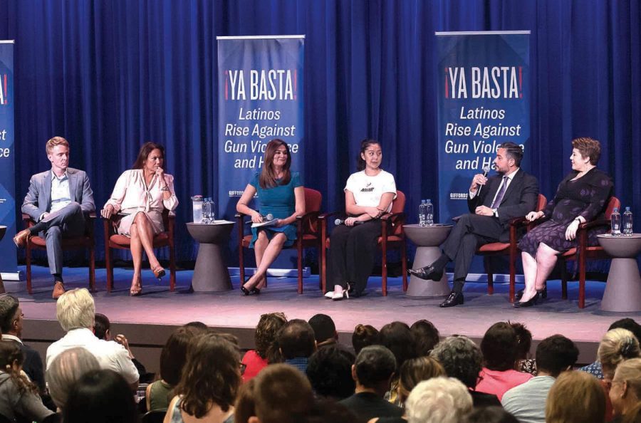 A townhall discussion panel was held at Ya Basta: Latinos rise against gun violence and hate. Hosted at the UTEP union Cinema, Aug. 22, 2019. 
