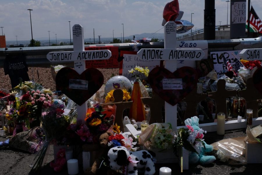 Memorials for the victims of Saturdays shooting have been created near the Cielo Vista Wal-Mart. 