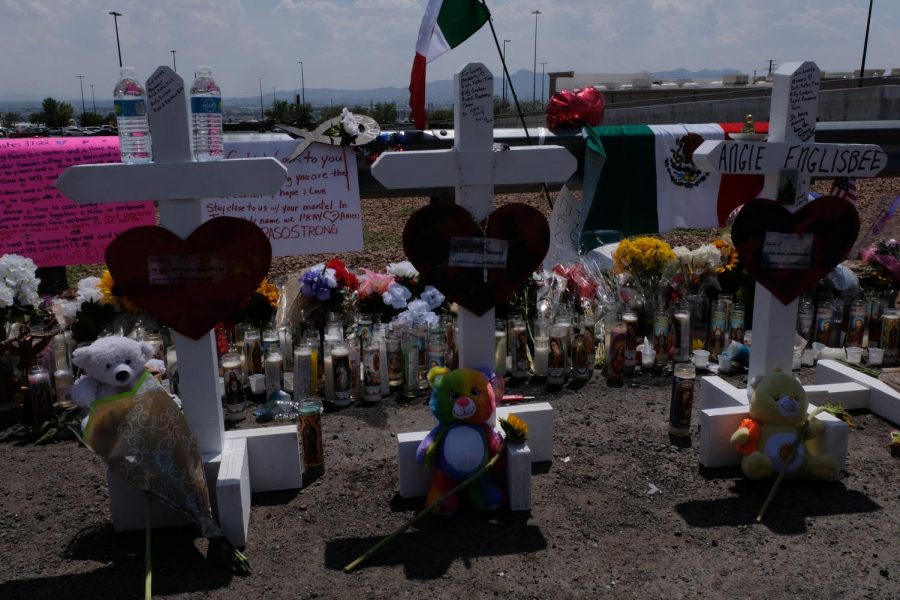 Memorials for the victims of Saturdays shooting have been created near the Cielo Vista Wal-Mart. 