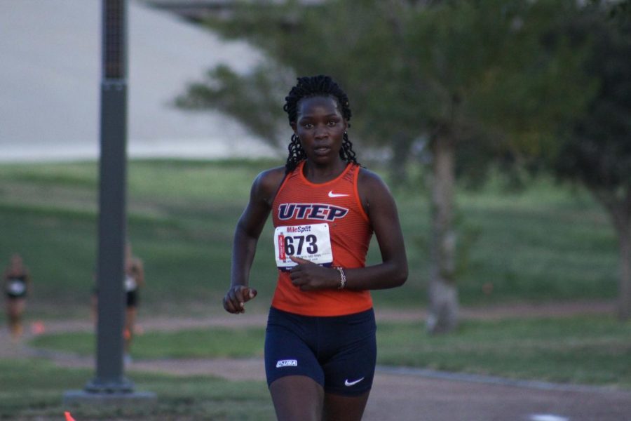 Junior, Carolyne Chepkosgei finished 4th place at El Chamizal on Sept. 13, 2019.