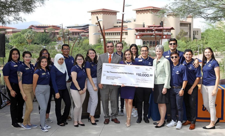 UTEP+SGA+receives+%2410%2C000+donation+following+mass+shooting