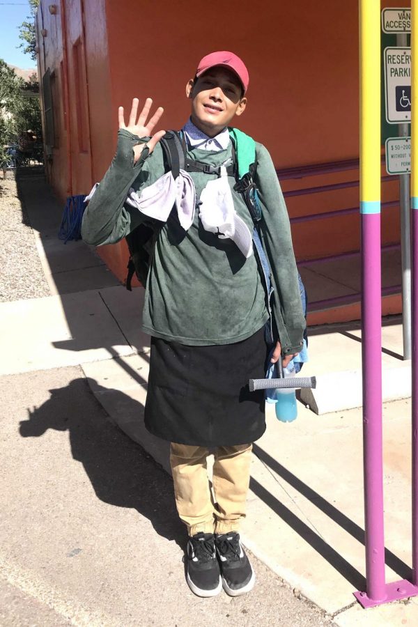 Alberto stands in front of Tippi Teas on Stanton Street, he is an undocumented immigrant who has been in the United States for the past five months.