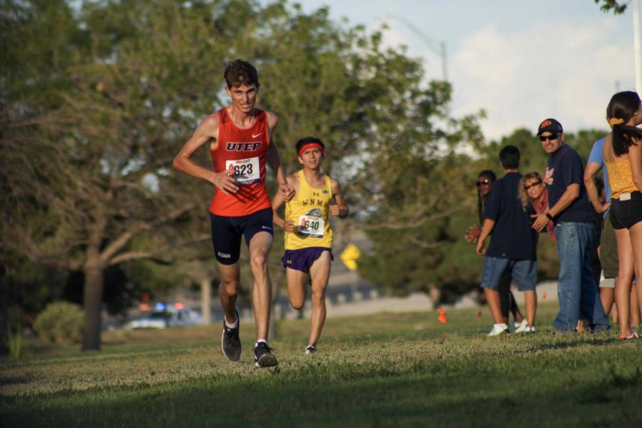 UTEP Cross Country runner Alan Ortiz competes in Lowry Fitzgerald Invitational in El Paso. 