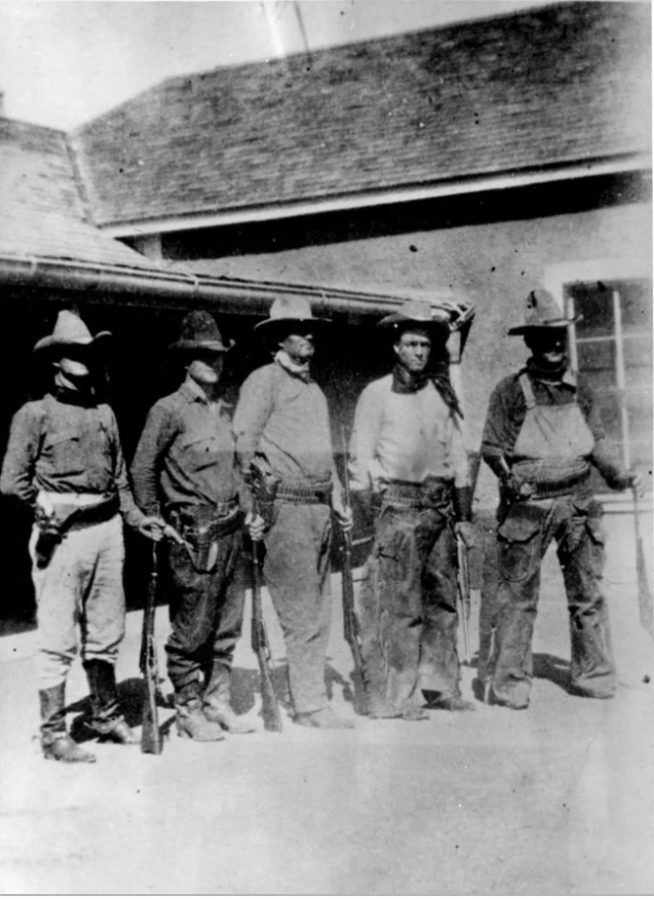 Texas Rangers at the Brite Ranch in Presidio County, 1918. 